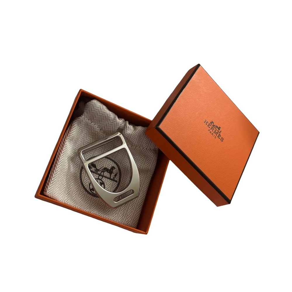 HERMES silver belt buckle